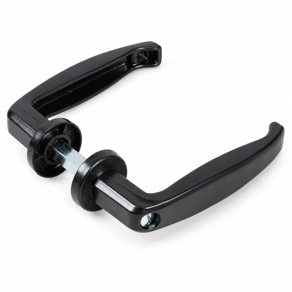 Poignées Porte Métal Carré Noir F66.B4 – Paire