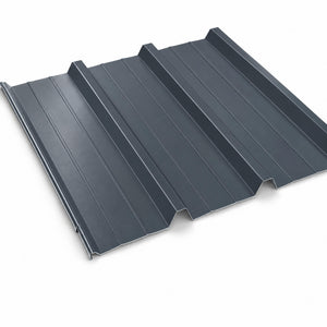 TÔLE DE BARDAGE EN ACIER NERVURÉ RAL 7016 GRIS