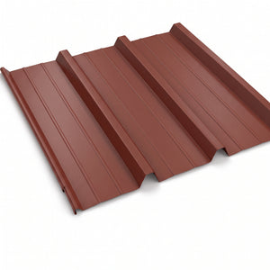 TÔLE DE BARDAGE EN ACIER NERVURÉ RAL 8012 BRUN ROUGE
