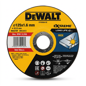 Disque DEWALT INOX Ø125x1.6mm