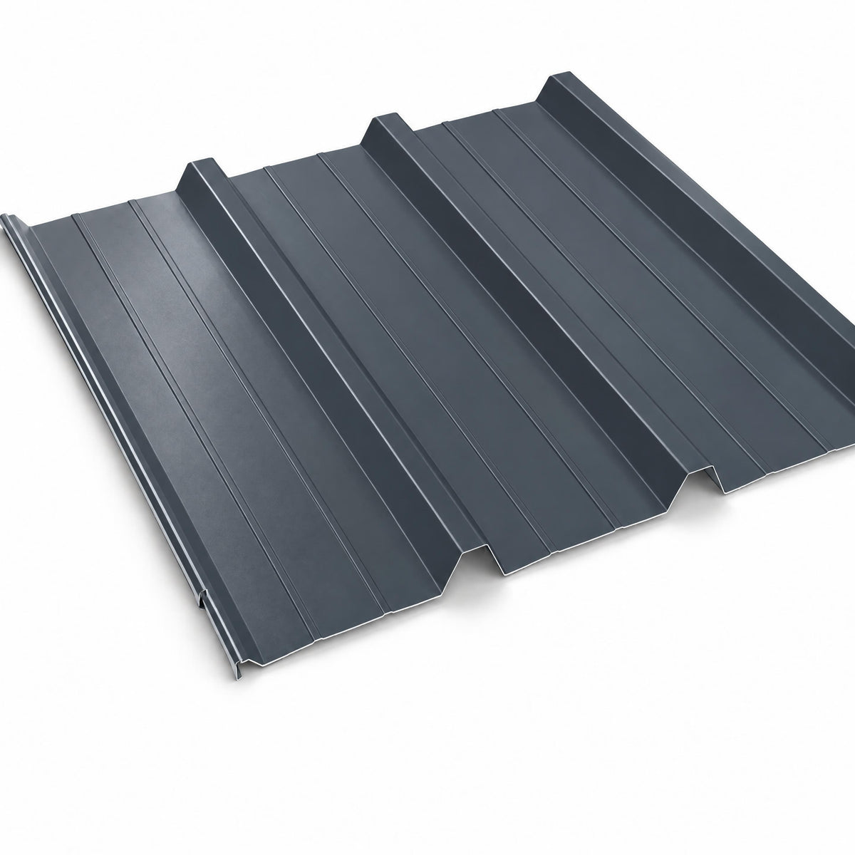 TÔLE DE BARDAGE EN ACIER NERVURÉ RAL 7016 GRIS
