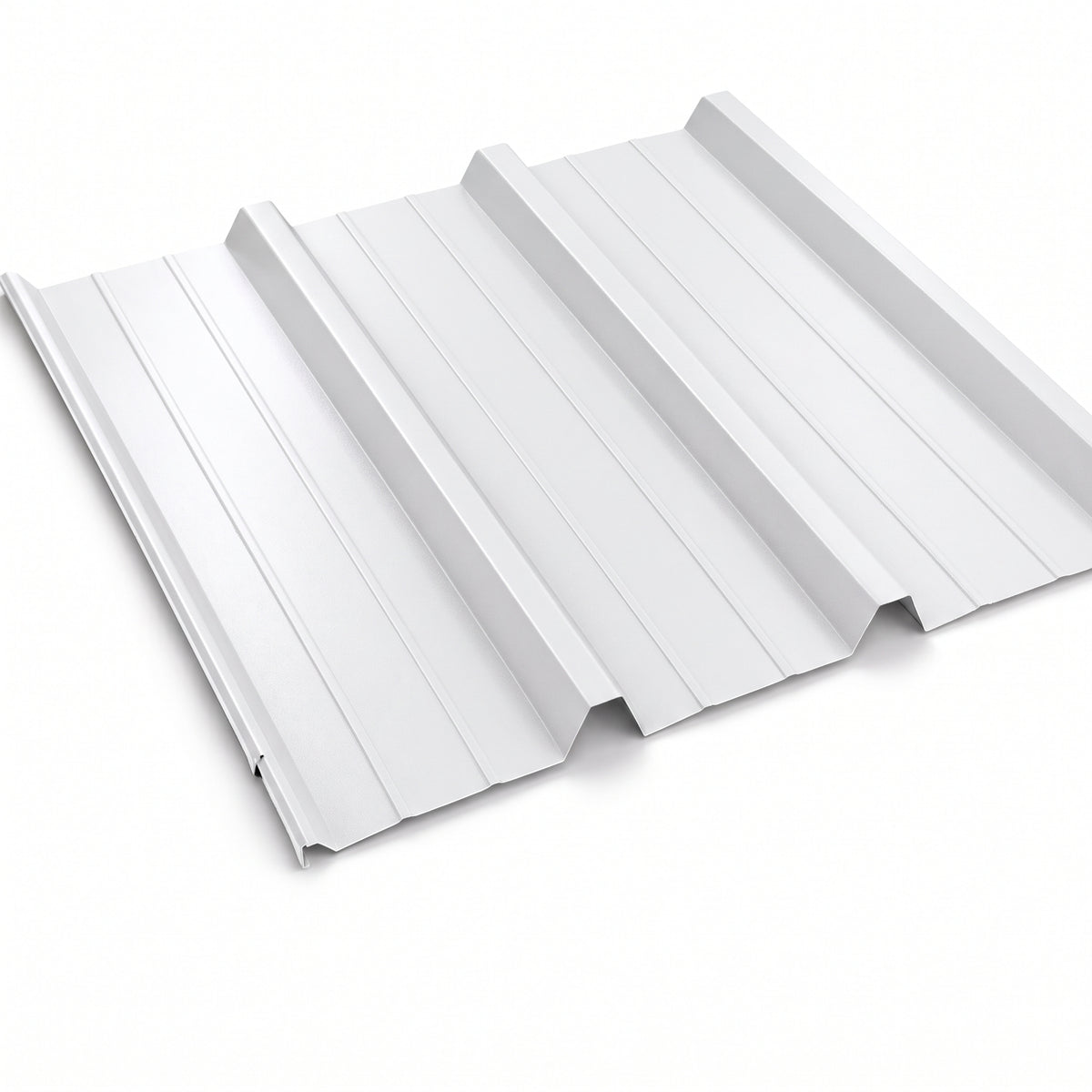 TÔLE DE BARDAGE EN ACIER NERVURÉ RAL 9010 BLANC