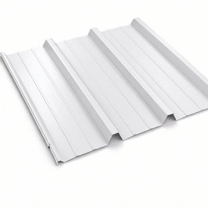 TÔLE DE BARDAGE EN ACIER NERVURÉ RAL 9010 BLANC