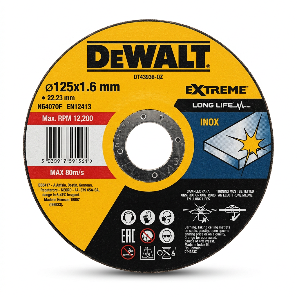 Disque DEWALT INOX Ø125x1.6mm