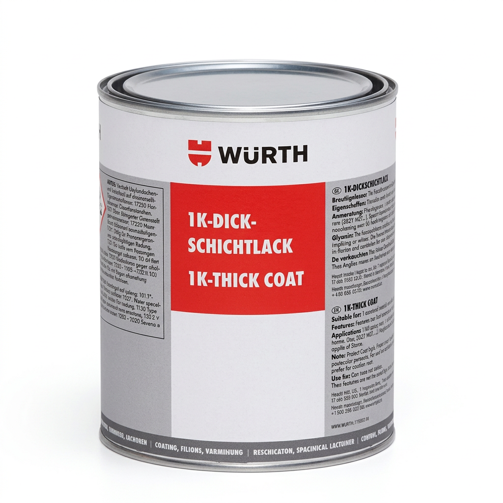 Peinture Mono Compo Würth 1K-Thick Coat